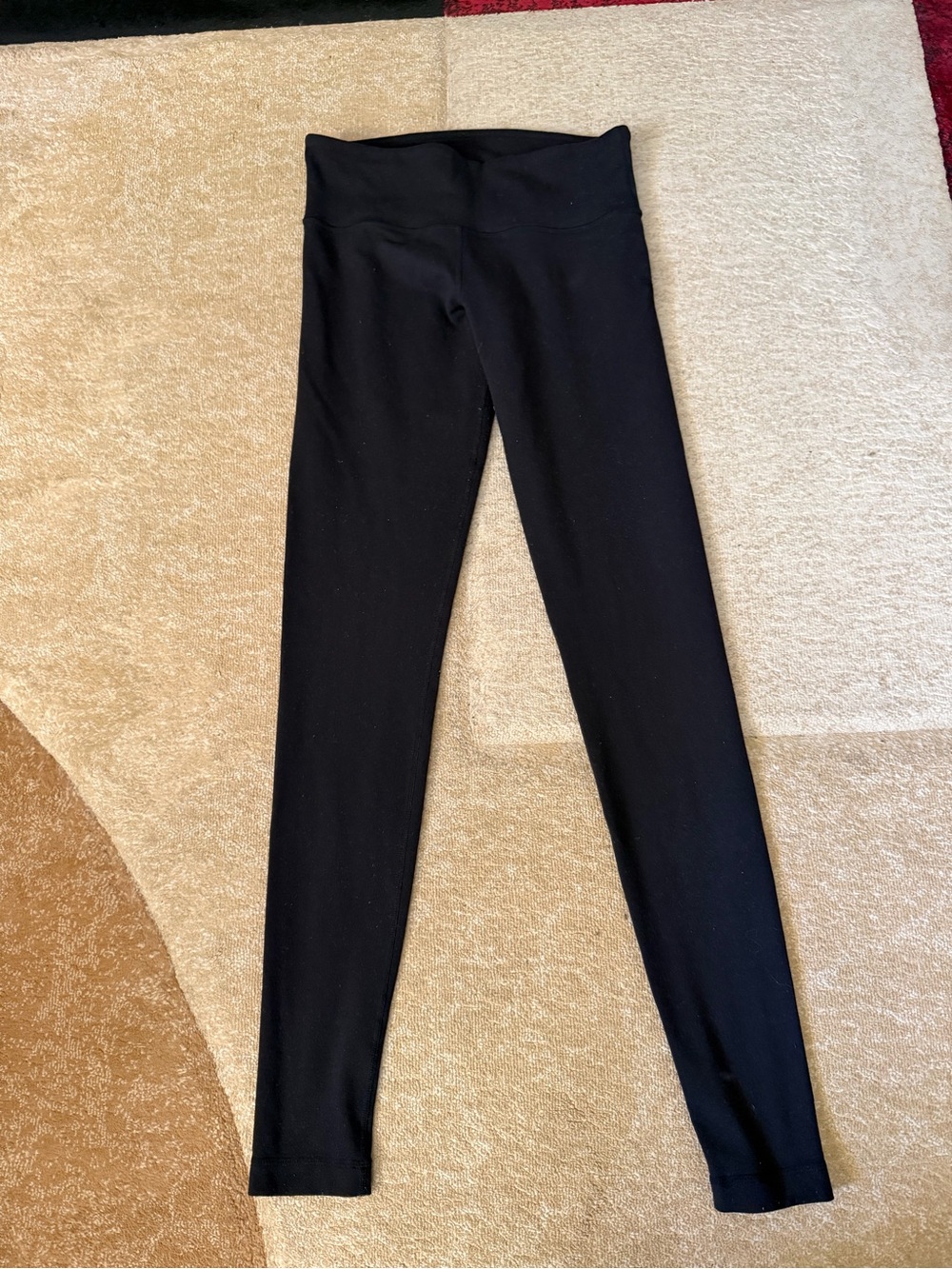 Lululemon Black High Waisted Full Length Leggings Stretch Yoga Workout Pants